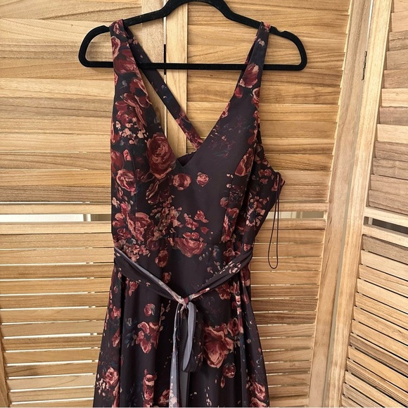 Marchesa Notte Bridesmaids Floral Maxi  Gown - Picture 6 of 11